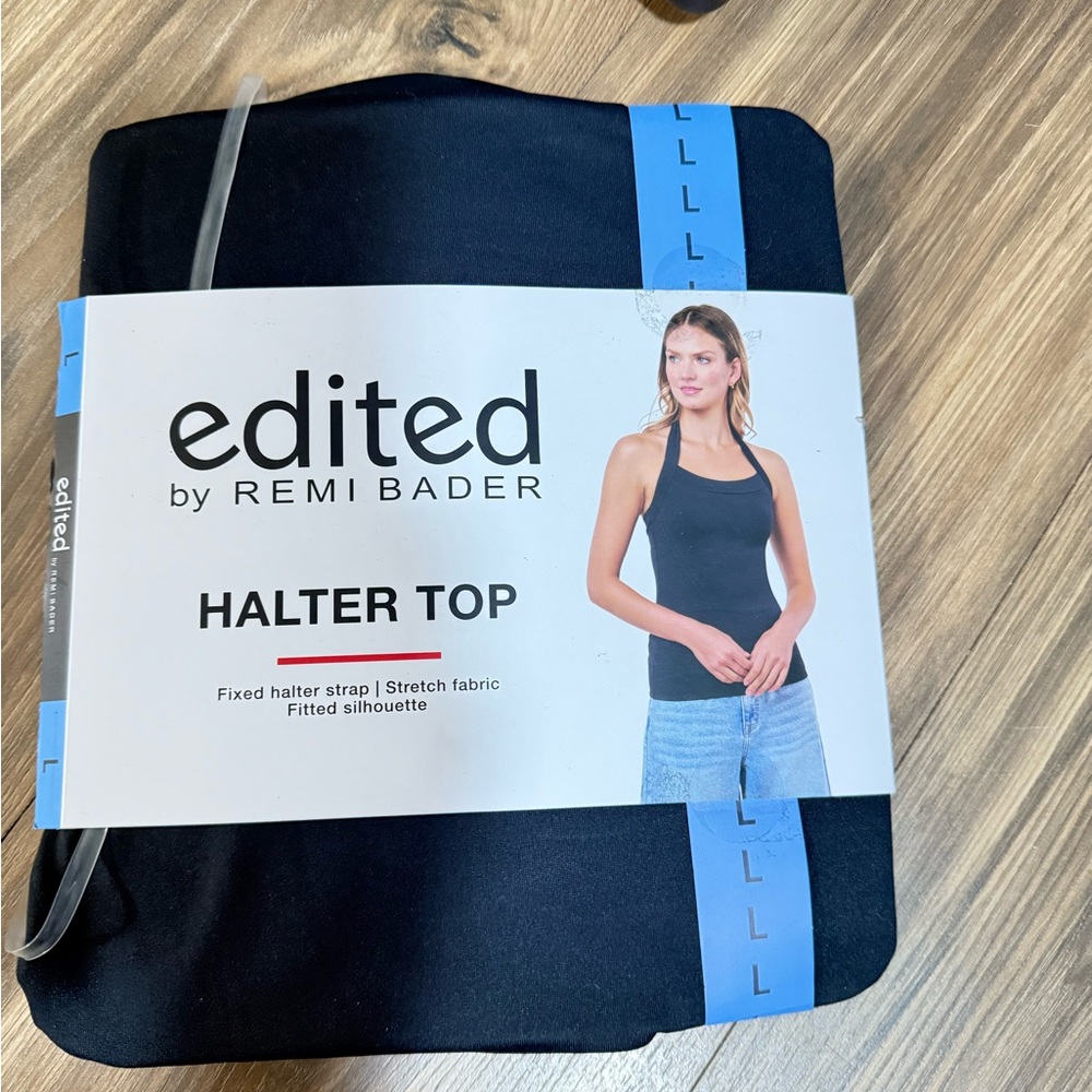 Edited by Remi Bader Black Halter Top
